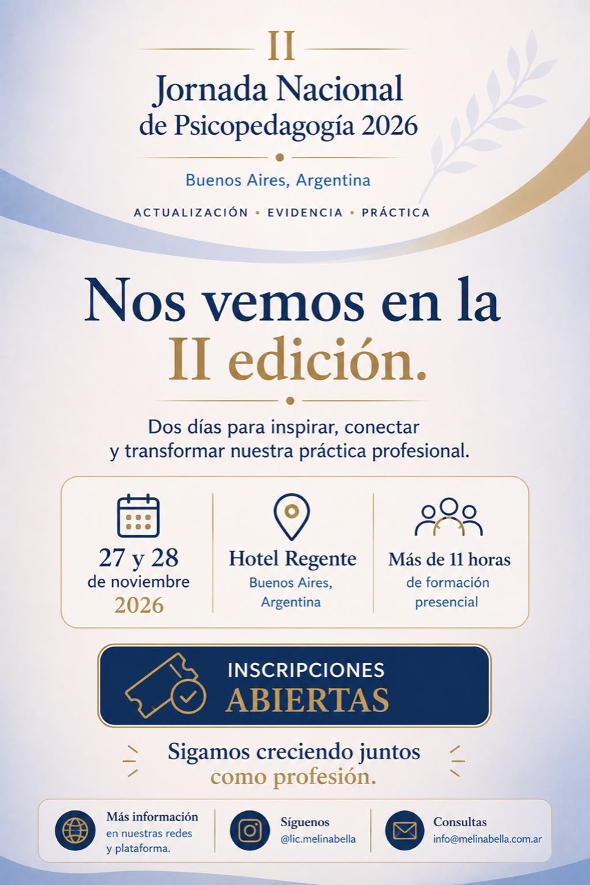 II Jornada Nacional de Psicopedagogía 2026